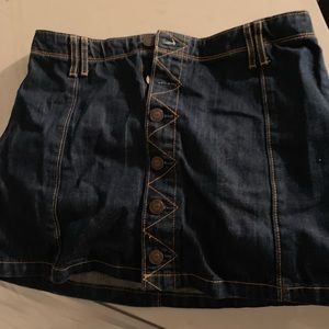 Hollister jean skirt